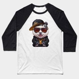 Panda Hip-Hop Super Star Baseball T-Shirt